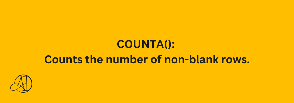 COUNTA(): Your Key to Unlocking the Full Potential of Your Data